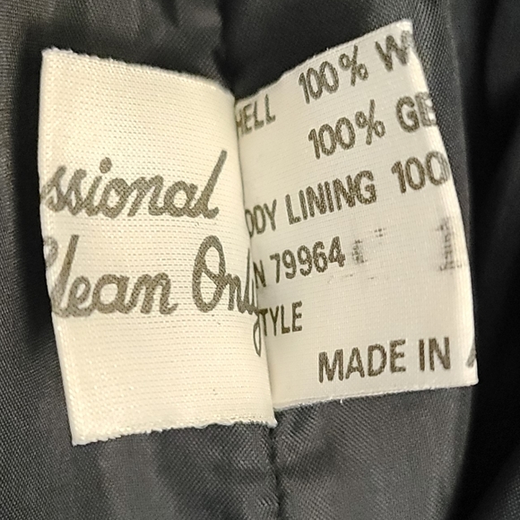 100% VTG Genuine leather, suede & Soft Wool Coat - Picture 6 of 6